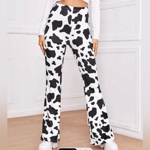 Cow print Flare pants